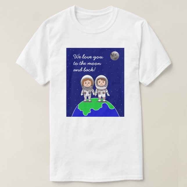 men's T-Shirt Mom and Dad Astronauts by Jo Images  (Design Front)