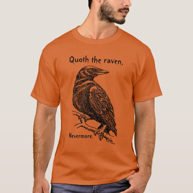 Men's T-Shirt - Raven Quoth the raven, nevermore (Front)