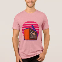 Men's T-Shirt Retro Radio Vintage