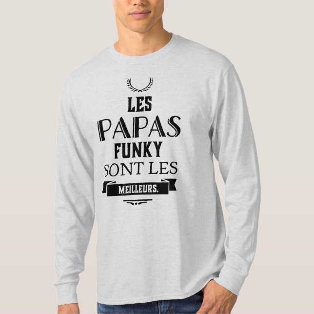 Men's T-shirt "The Funky Papas Are the Best" (Front)