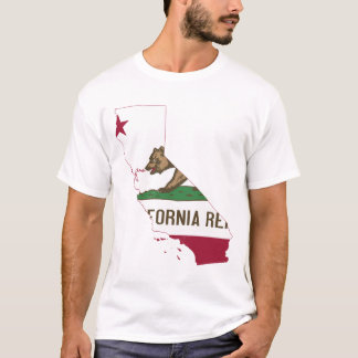 Men's T-shirt with a California map design