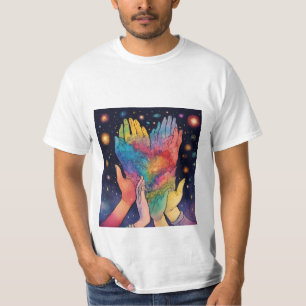 men's T-shirt with front and back print
