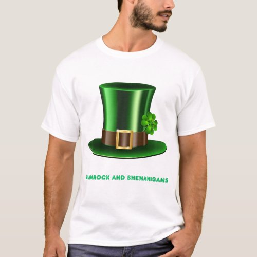 Mens t_shirt with St Patricks Day motives