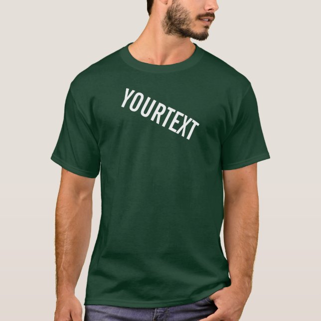 Mens T-Shirts Add Your Text Modern Design Elegant (Front)