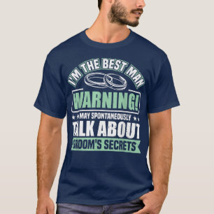 Mens Talk About Grooms Secrets Bachelor Party  T-Shirt