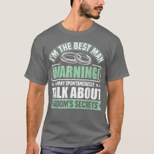Mens Talk About Grooms Secrets Bachelor Party T-Shirt