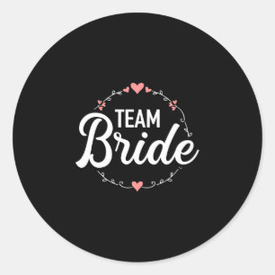 Mens team bride hen party jga performance classic round sticker