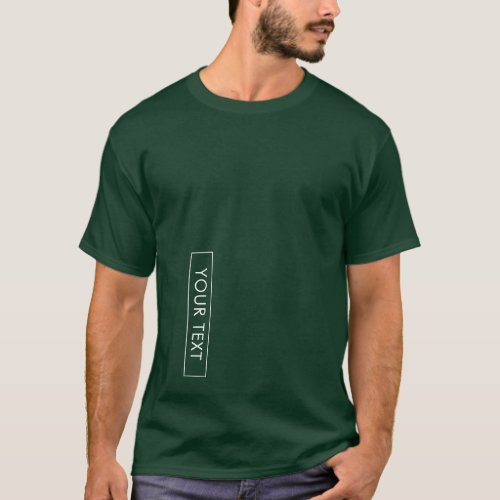 Mens Tees Trendy Deep Forest Green Template