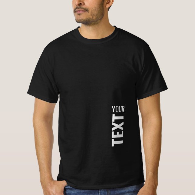 Mens Template TShirts Custom Add Text Name Modern (Front)