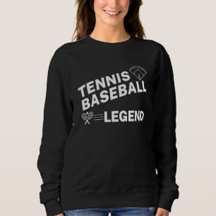 Mens Tennis Baseball Legend Tennis Baseball Sweatshirt