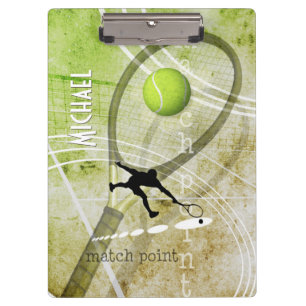 men's tennis Match Point II Clipboard