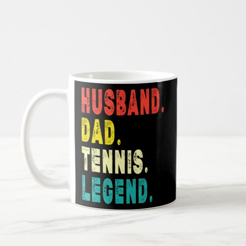 Mens  Tennis Player Husband Dad Tennis Legend Vint Coffee Mug