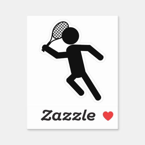 Mens Tennis Symbol Sports Sticker