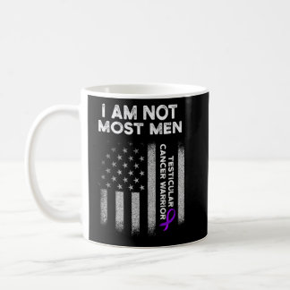 Mens Testicular Cancer Survivor Most Men Purple Ri Coffee Mug
