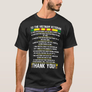 Mens Thank You To The Vietnam Veterans T-Shirt