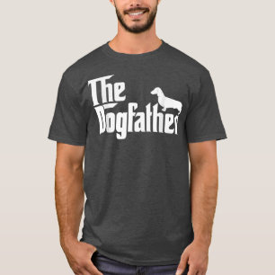 Mens The Dogfather Dachshund Funny Father Day For T-Shirt