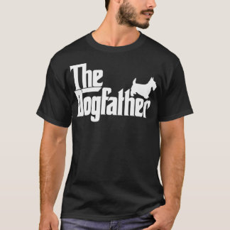 Mens The Dogfather Scottish Terrier Dog Father Dad T-Shirt