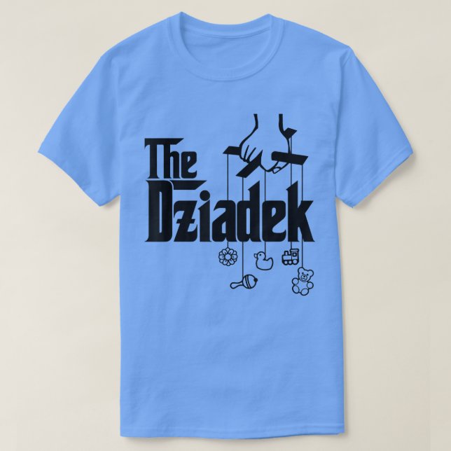 Mens The Dziadek Polish Grandfather Baby Shower  T-Shirt (Design Front)