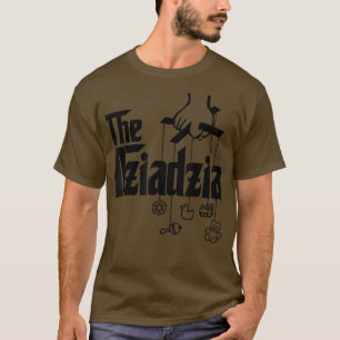 Mens The Dziadzia Polish Grandfather Baby Shower T-Shirt