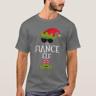Mens The Fiance Elf Costume Matching Family Group T-Shirt