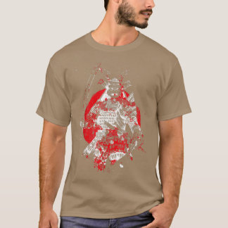 Mens The Ghost Samurai Warrior Sword Anime Manga L T-Shirt
