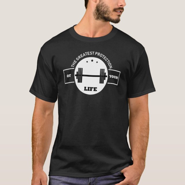 Mens The Greatest Gym Squa  Powerlifter Fitness T-Shirt (Front)