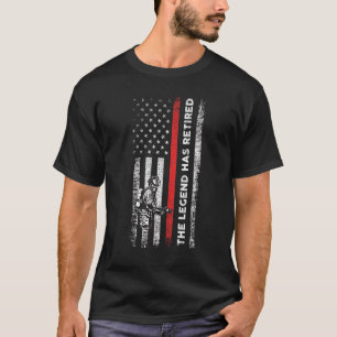 Mens The Legend Has Retired Firefighter T-Shirt