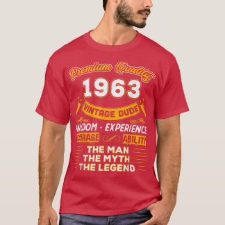 Mens The Man Myth Legend 1963 59th Birthday Gift F T-Shirt