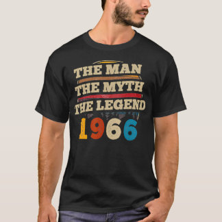 Mens The Man Myth Legend 1966 56th Birthday Gift F T-Shirt