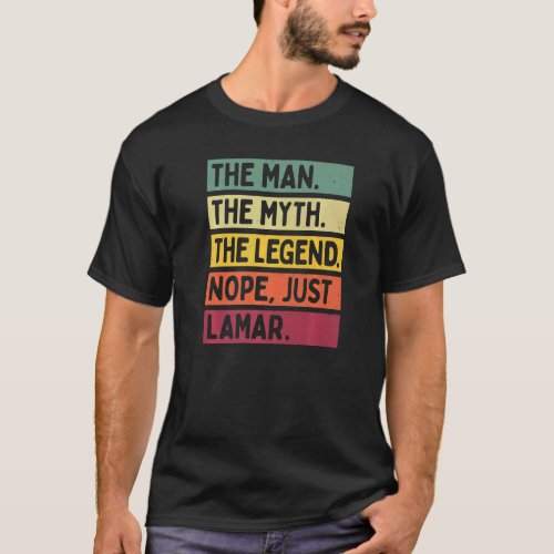 Mens The Man The Myth The Legend Nope Just Lamar   T_Shirt