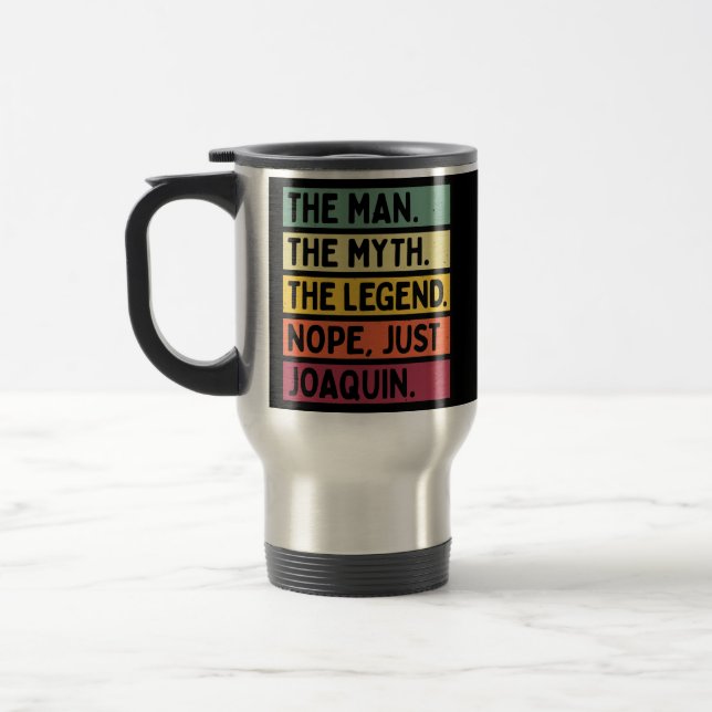 Mens The Man The Myth The Legend NOPE Just Travel Mug (Left)