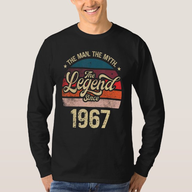 Mens The Man The Myth The Legend Since 1967 Birthd T-Shirt (Front)