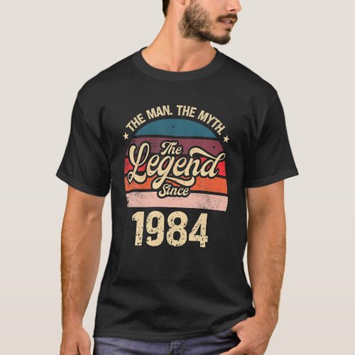 Mens The Man The Myth The Legend Since 1984 T_Shirt