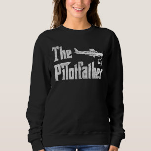 Mens The Pilotfather T-Shirt Funny Pilot Father Pi Sweatshirt
