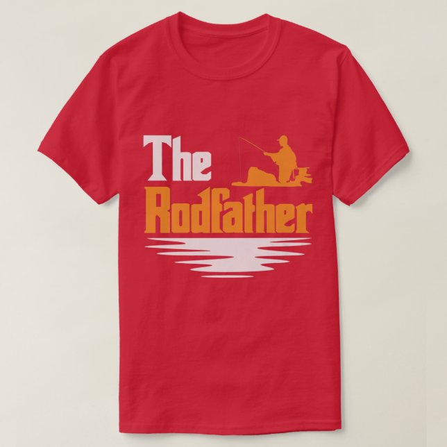 Mens The RodfatherFunny Mens Fishing Fisherman  T-Shirt (Design Front)
