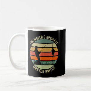 Mens The World's Greatest Master Baiter Funny Fish Coffee Mug