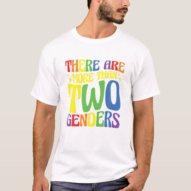 Mens There Are More Than 2 Genders T-Shirt (Front)