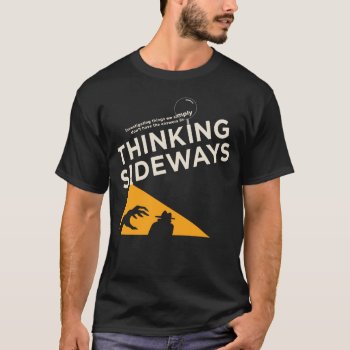Mens Thinking Sideways Podcast Logo 2016 T-shirt by Thinking_Sideways at Zazzle