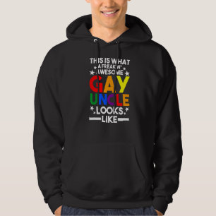 Mens This Is What A Freakin' Gay Uncle Gay Pride Hoodie
