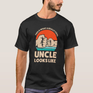 Mens This Is What A Really Cool Uncle Looks Like N T-Shirt