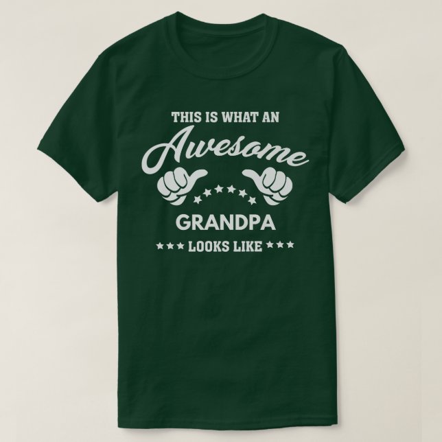 Mens This is What An Awesome Grandpa Looks Like Gr T-Shirt (Design Front)