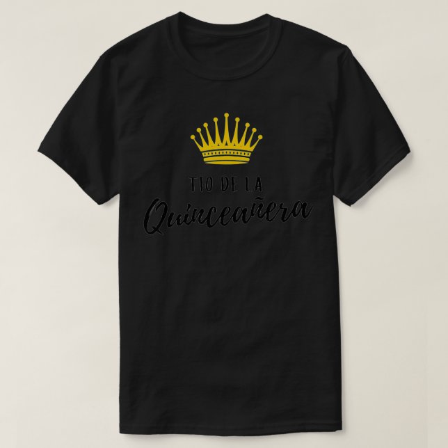 Mens Tia Uncle Quince Quinceanera Birthday 15th 15 T-Shirt (Design Front)