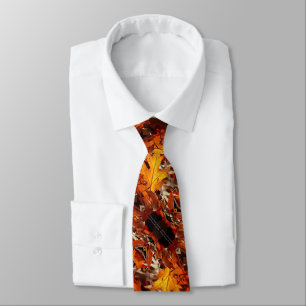 Men's Tie Autumn Leaves