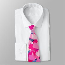 Mens tie colorful abstract design