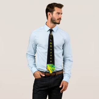 Men's Tie: Oil In Guyana Neck Tie