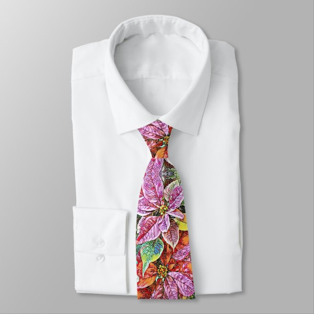 Men's Tie - SG Poinsettias (Tied)