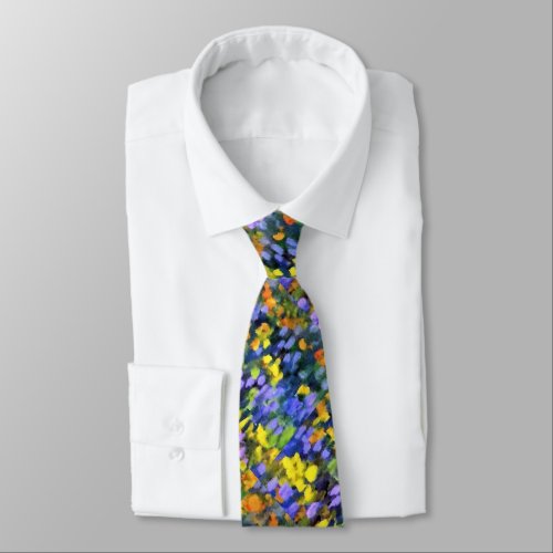 Mens Tie _ Texas Bluebonnets  Poppies