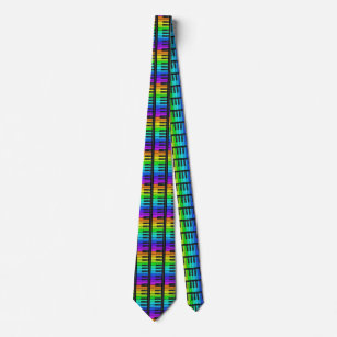 Men's tie w/Colorful piano keys