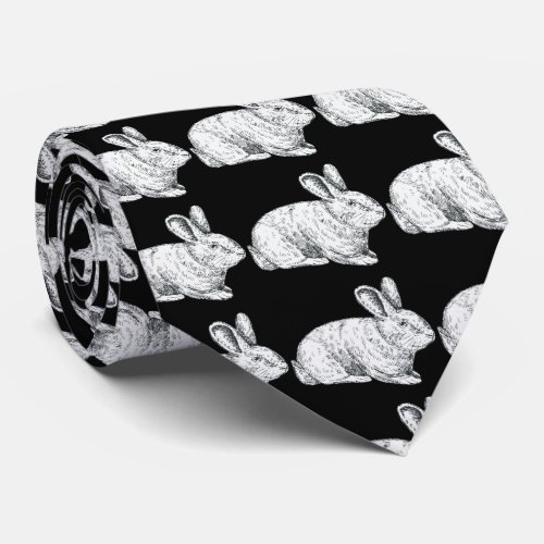 Mens Ties Farm Animal Collection Rabbit Tie