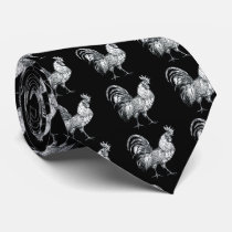 Men's Ties, Farm Animal Collection, Rooster Tie